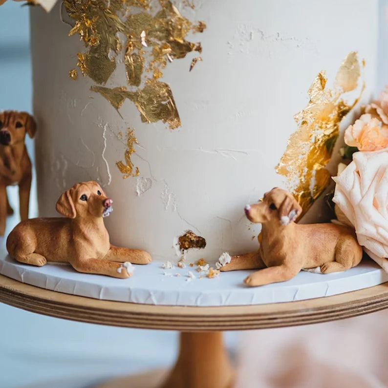Custom dog wedding cake topper,pet birthday cake, animal cake, wedding Cake