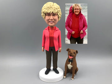 Personalized bobblehead doll, custom father 3D statue, gifts for family members, bobblehead doll birthday gift, anniversary Christmas gift