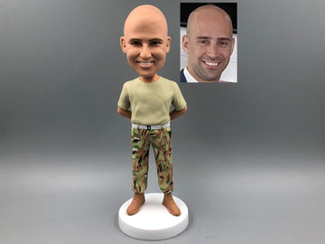 Personalized bobblehead doll, custom father 3D statue, gifts for family members, bobblehead doll birthday gift, anniversary Christmas gift