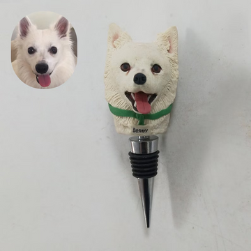 Custom Pet Corkscrew Bottle Stopper, Best Man Gift, Dog Corkscrew, Pet Wine Stopper, Personalised Bottle Stopper For Him Anniversary Gift