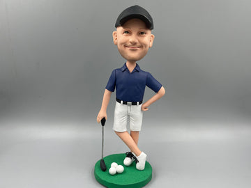 Personalized bobblehead doll, custom father 3D statue, gifts for family members, bobblehead doll birthday gift, anniversary Christmas gift