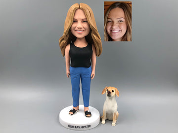 Personalized bobblehead doll, custom father 3D statue, gifts for family members, bobblehead doll birthday gift, anniversary Christmas gift