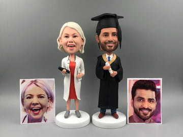 Personalized bobble head doll, custom father 3D statue, gifts for family members, bobble head doll birthday gift, anniversary Christmas gift