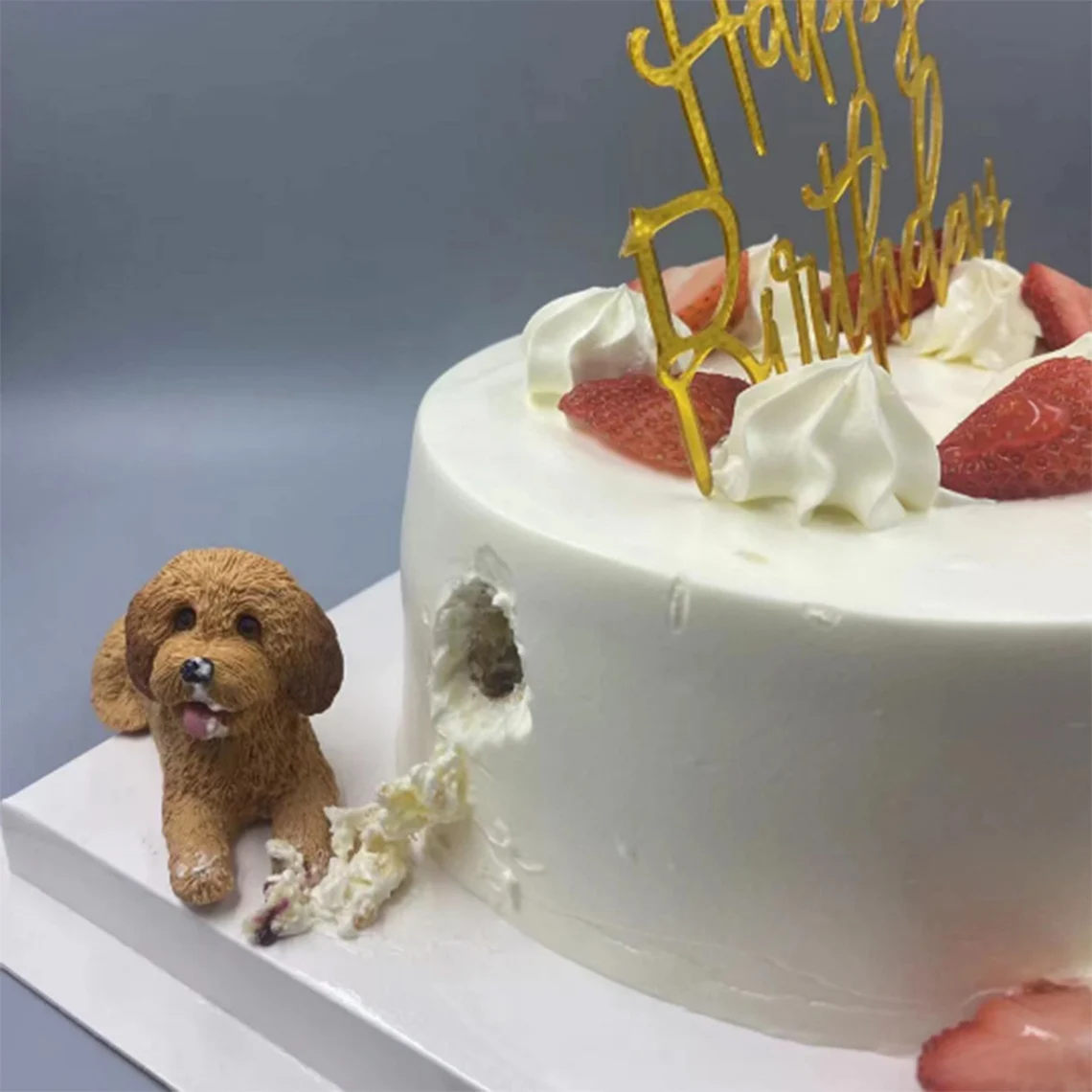 Fondant Poodle Cakes Personalized Custom Dog Wedding Cake Topper