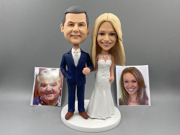 Personalized bobble head doll, custom father 3D statue, gifts for family members, bobble head doll birthday gift, anniversary Christmas gift