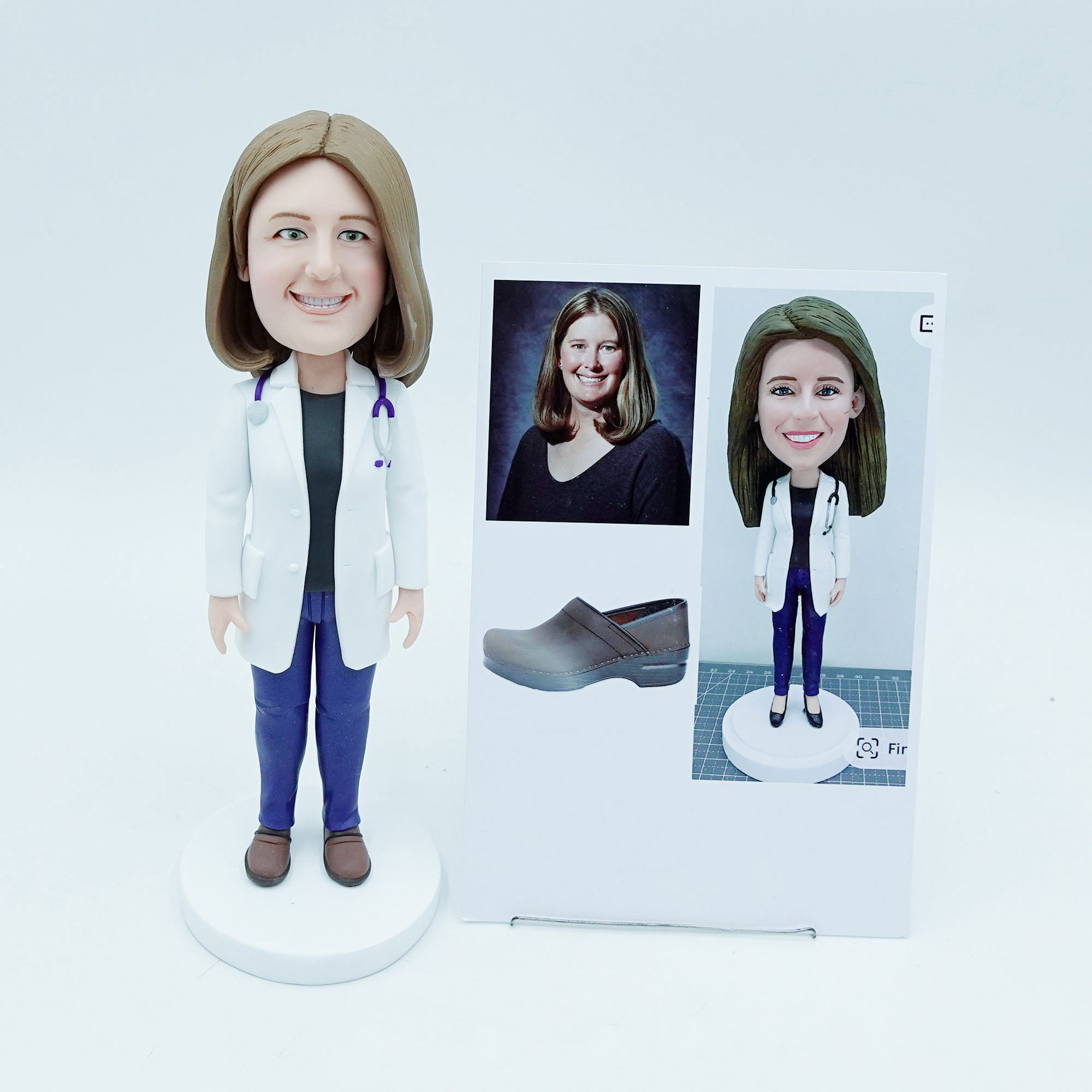 Personalized bobblehead doll, custom father 3D statue, gifts for family members, bobblehead doll birthday gift, anniversary Christmas gift