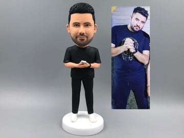 Personalized bobble head doll, custom father 3D statue, gifts for family members, bobble head doll birthday gift, anniversary Christmas gift