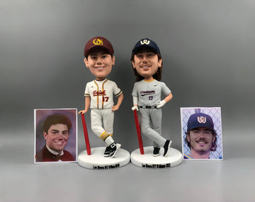 Custom Sports Bobbleheads, Handmade Athlete Sculptures for Baseball/Football Fans, Man Cave Collectibles, Father's Day Surprise, Athlete Sculptures for Fans