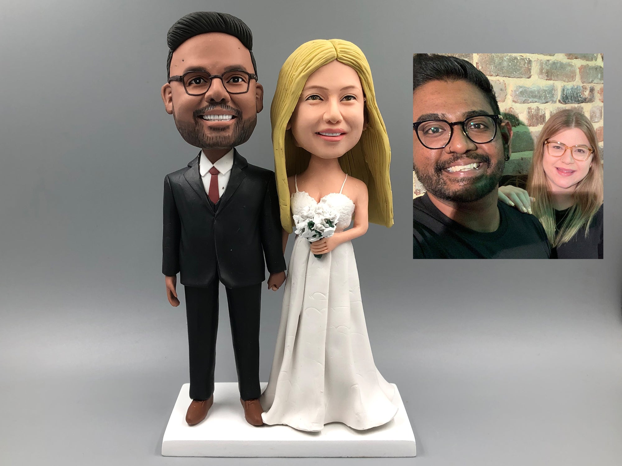 Personalized bobble head doll, custom father 3D statue, gifts for family members, bobble head doll birthday gift, anniversary Christmas gift