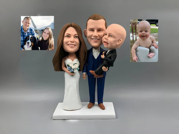 Custom Family Bobblehead Set, Handmade Generational Sculptures for Birthdays & Reunions, Heirloom Keepsake Gift