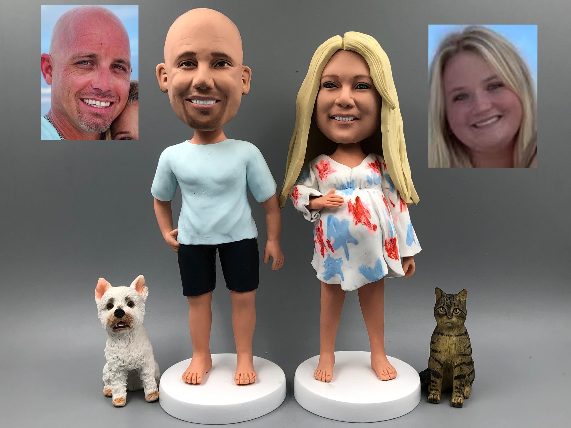 Personalized bobble head doll, custom father 3D statue, gifts for family members, bobble head doll birthday gift, anniversary Christmas gift